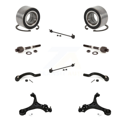Bearing Lower Control Arm Outer Inner Tie Rod & Link Front Kit (10Pc) For Honda