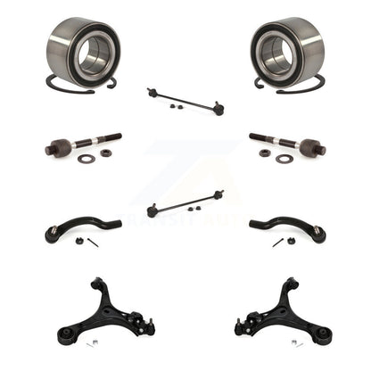 Bearing Lower Control Arm Outer Inner Tie Rod & Link Front Kit (10Pc) For Honda