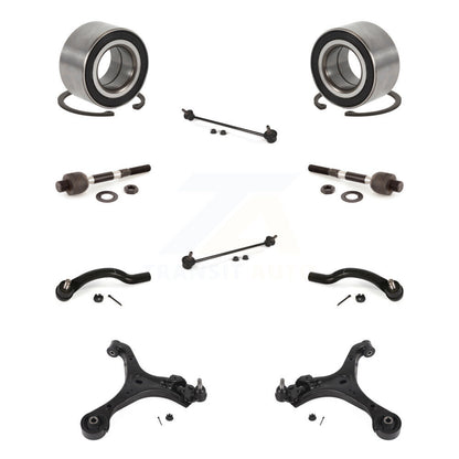 Bearing Lower Control Arm Outer Inner Tie Rod & Link Front Kit (10Pc) For Honda