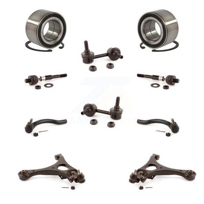Bearing Lower Control Arm Outer Inner Tie Rod End Link Front Kit For Honda Civic