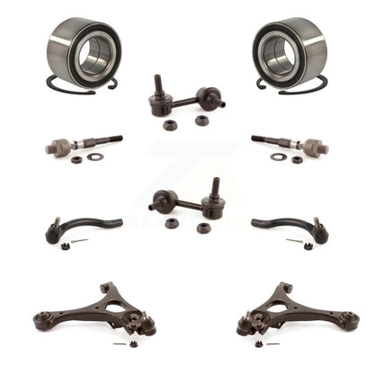 Bearing Lower Control Arm Outer Inner Tie Rod End Link Front Kit For Honda Civic