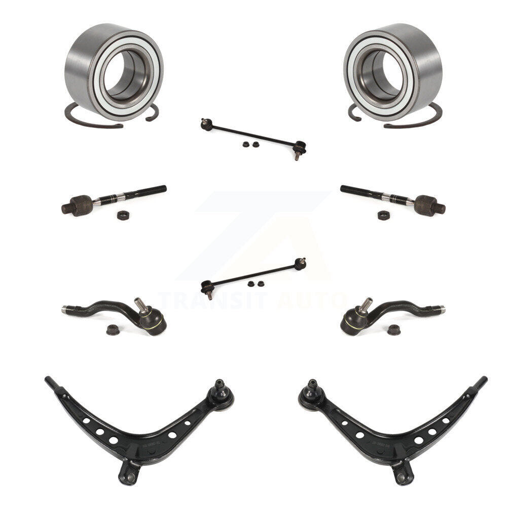 Bearing Lower Arm Outer Inner Tie Rod Link Front Kit (10Pc) For BMW 325xi 330xi