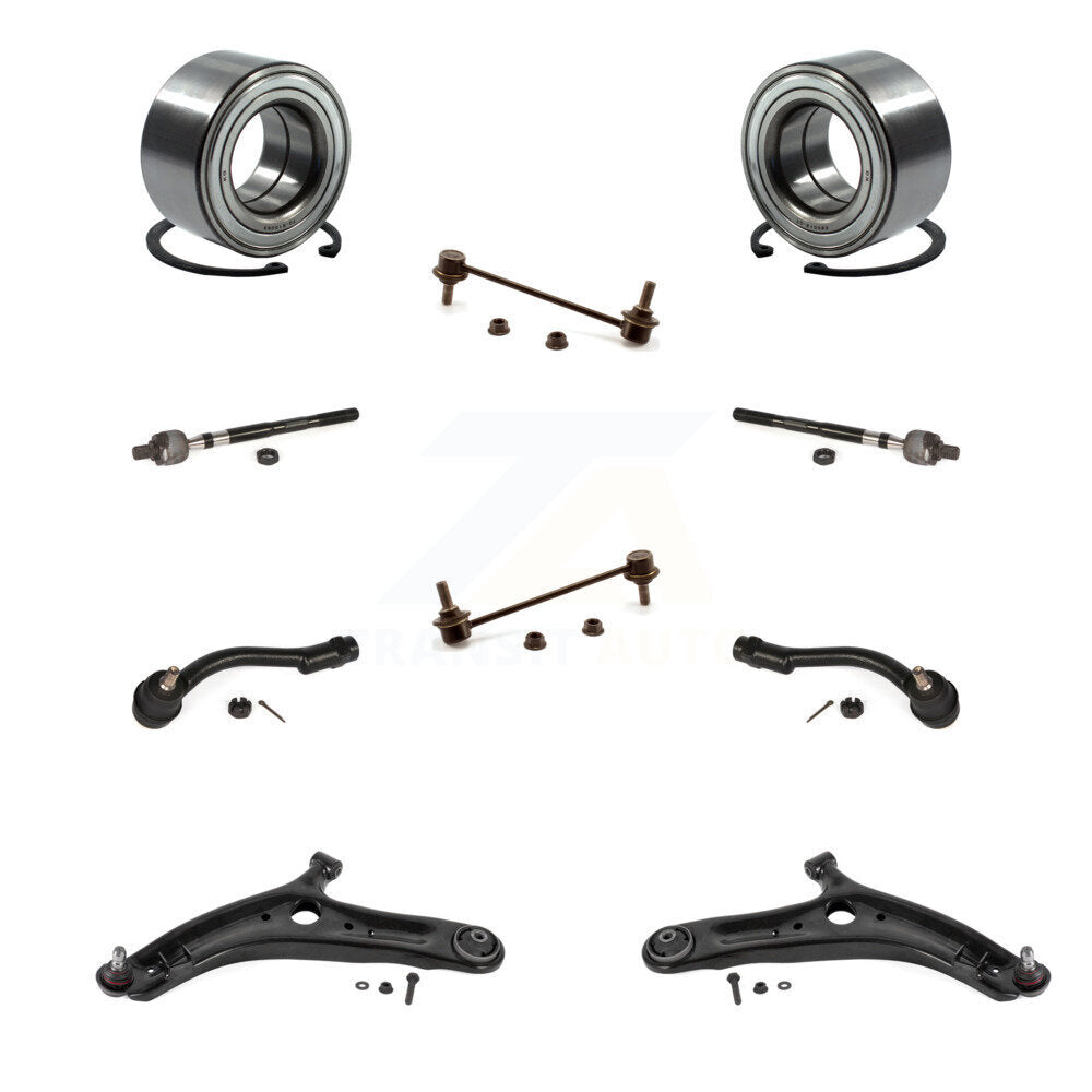 Bearing Lower Control Arm Outer Inner Tie Rod Link Front Kit (10Pc) For Kia Soul