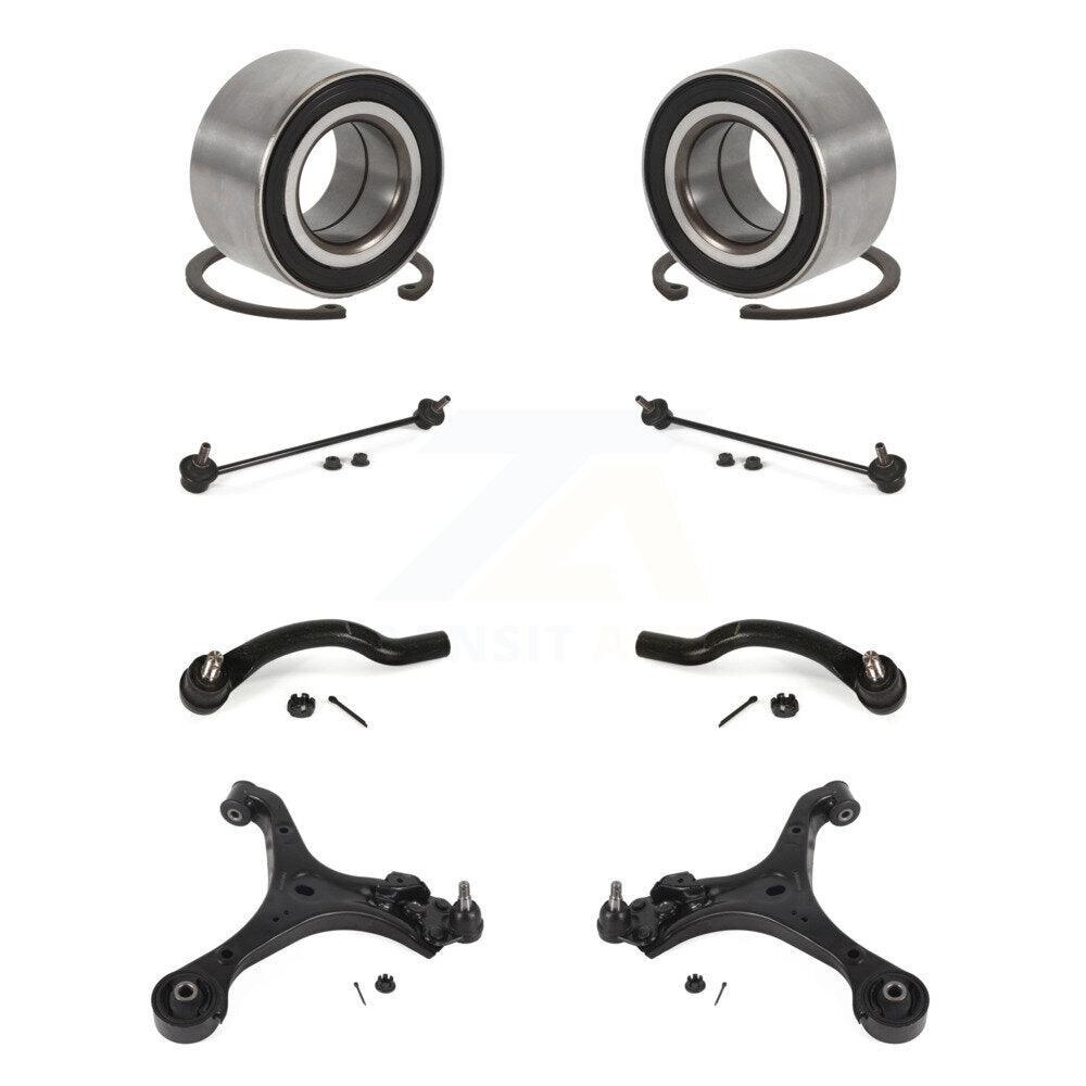 Bearing Lower Control Arm Outer Tie Rod Link Front Kit (8Pc) For Honda Civic ILX