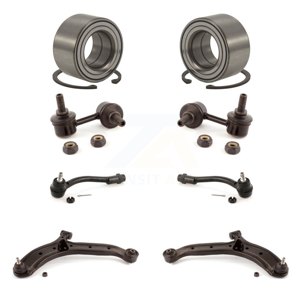 Bearing Lower Control Arm Outer Tie Rod Link Front Kit (8Pc) For Hyundai Accent