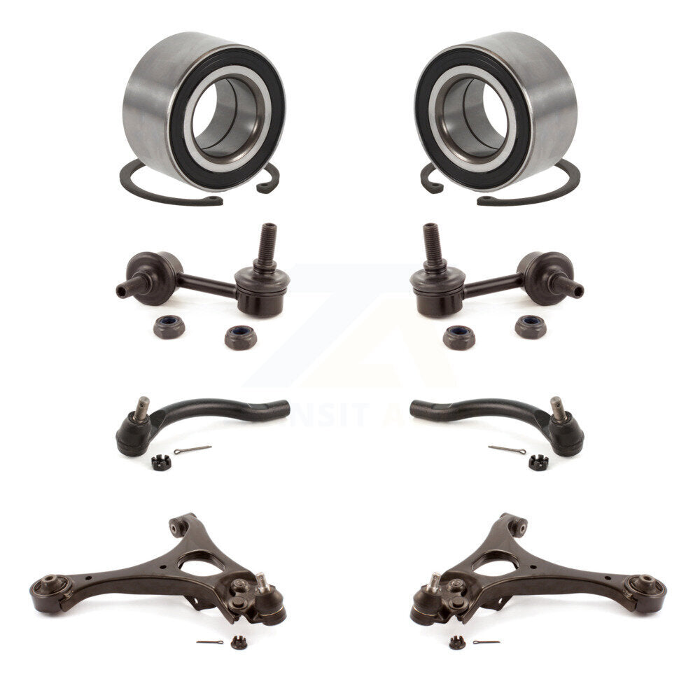 Bearing Lower Control Arm Outer Tie Rod Link Front Kit (8Pc) For 06-11 Acura CSX