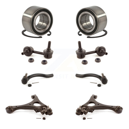 Bearing Lower Control Arm Outer Tie Rod End Link Front Kit (8Pc) For Honda Civic