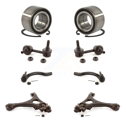 Bearing Lower Control Arm Outer Tie Rod End Link Front Kit (8Pc) For Honda Civic