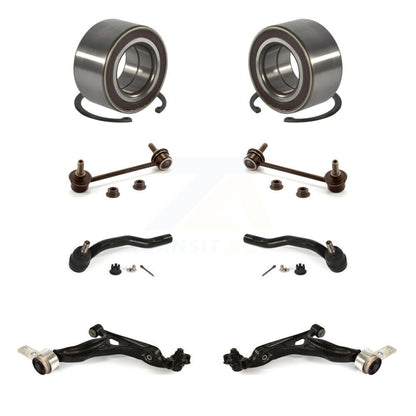 Bearing Lower Control Arm Outer Tie Rod & Link Front Kit (8Pc) For Mazda 6 2.5L