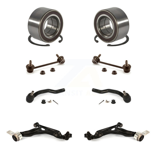 Bearing Lower Control Arm Outer Tie Rod & Link Front Kit (8Pc) For Mazda 6 2.5L