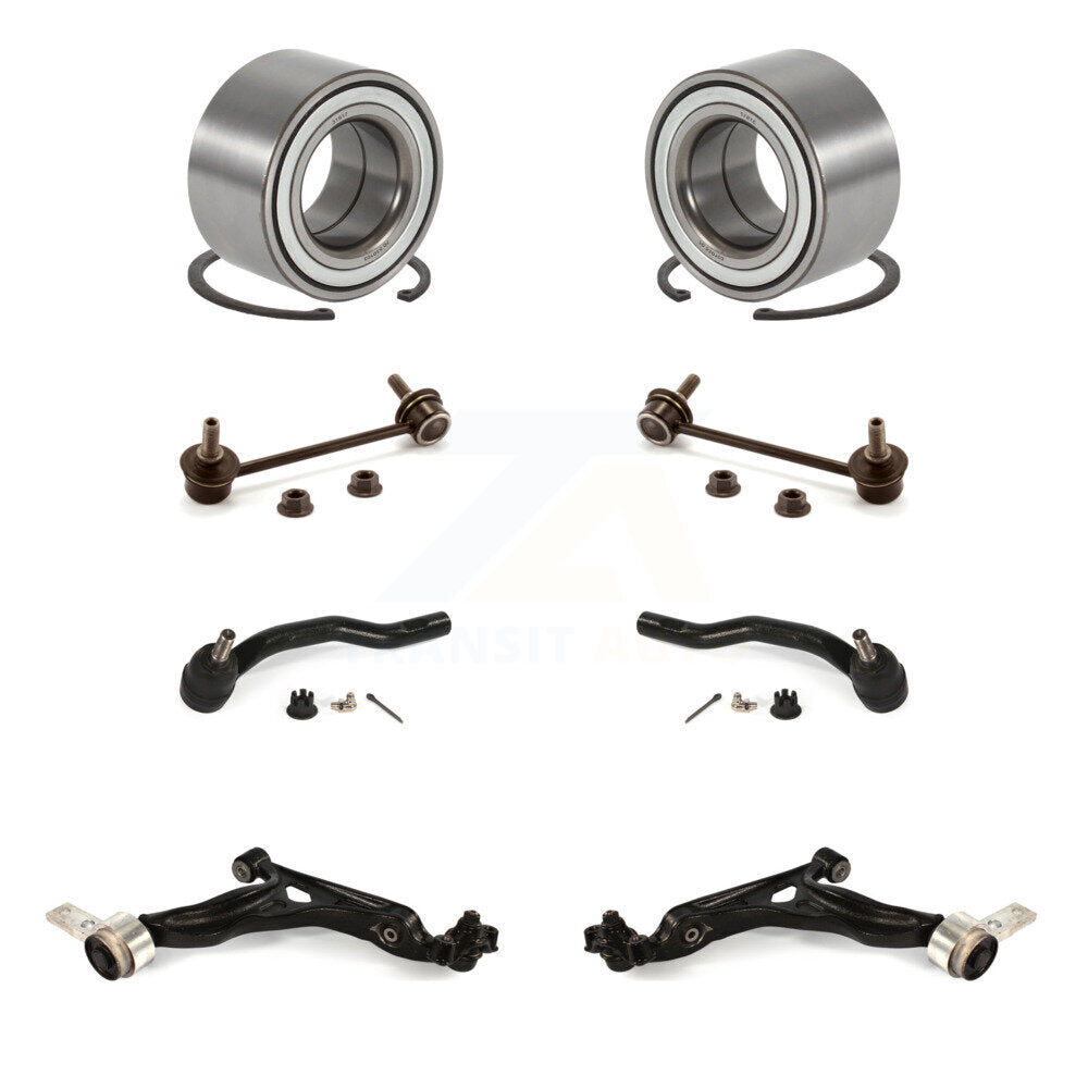 Bearing Lower Control Arm Outer Tie Rod & Link Front Kit (8Pc) For Mazda 6 3.7L