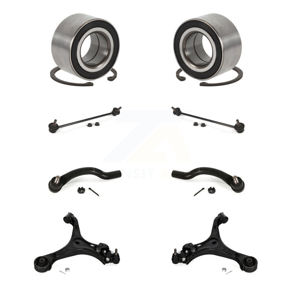 Bearing Lower Control Arm Outer Tie Rod Link Front Kit (8Pc) For Honda Civic ILX