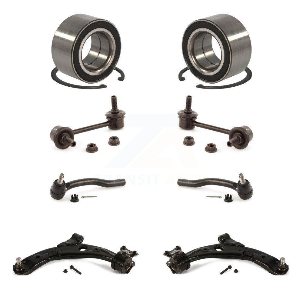 Bearing Lower Control Arm Outer Tie Rod End Link Front Kit (8Pc) For Mazda CX-7