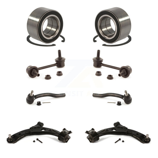 Bearing Lower Control Arm Outer Tie Rod End Link Front Kit (8Pc) For Mazda CX-7