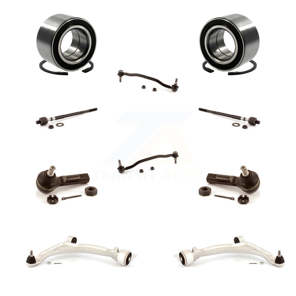 Bearing Lower Arm Outer Inner Tie Rod & Link Front Kit (10Pc) For Nissan Altima