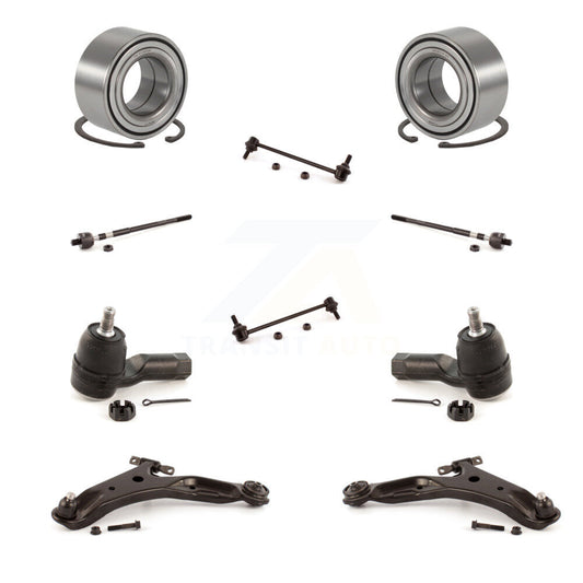 Bearing Lower Arm Outer Inner Tie Rod Link Front Kit (10Pc) For Hyundai Santa Fe