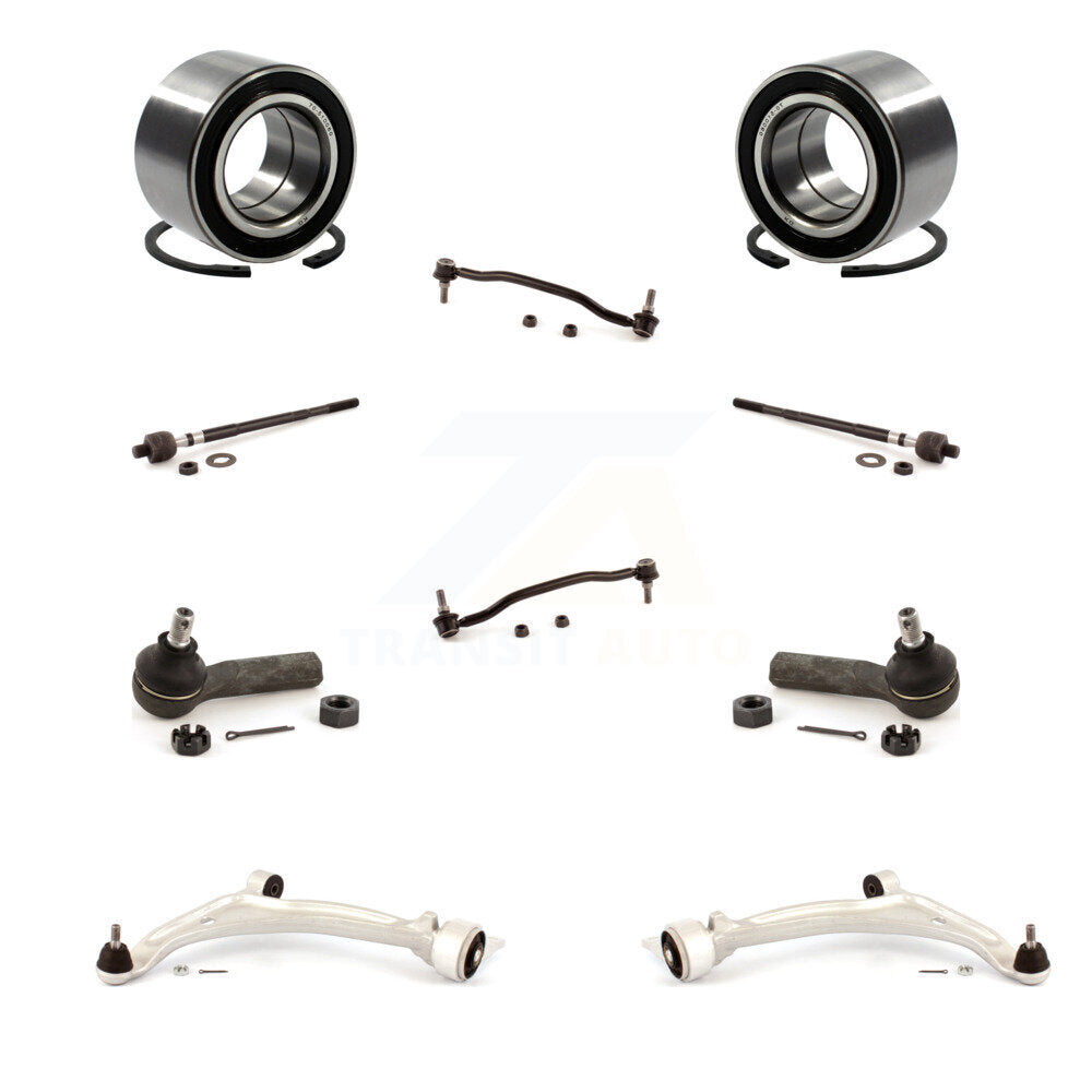 Bearing Lower Arm Outer Inner Tie Rod & Link Front Kit (10Pc) For Nissan Altima