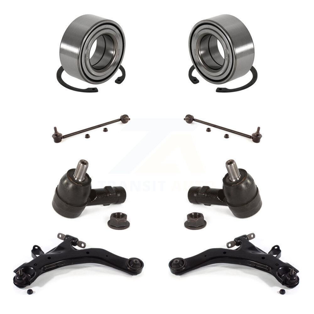 Bearing Lower Control Arm Outer Tie Rod Link Front Kit (8Pc) For Hyundai Tiburon