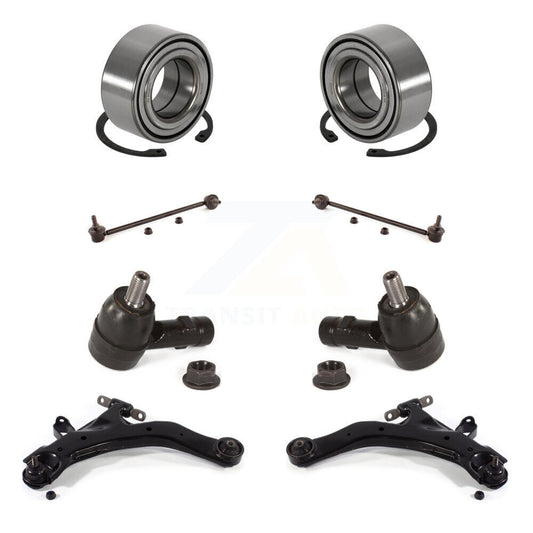 Bearing Lower Control Arm Outer Tie Rod Link Front Kit (8Pc) For Hyundai Tiburon
