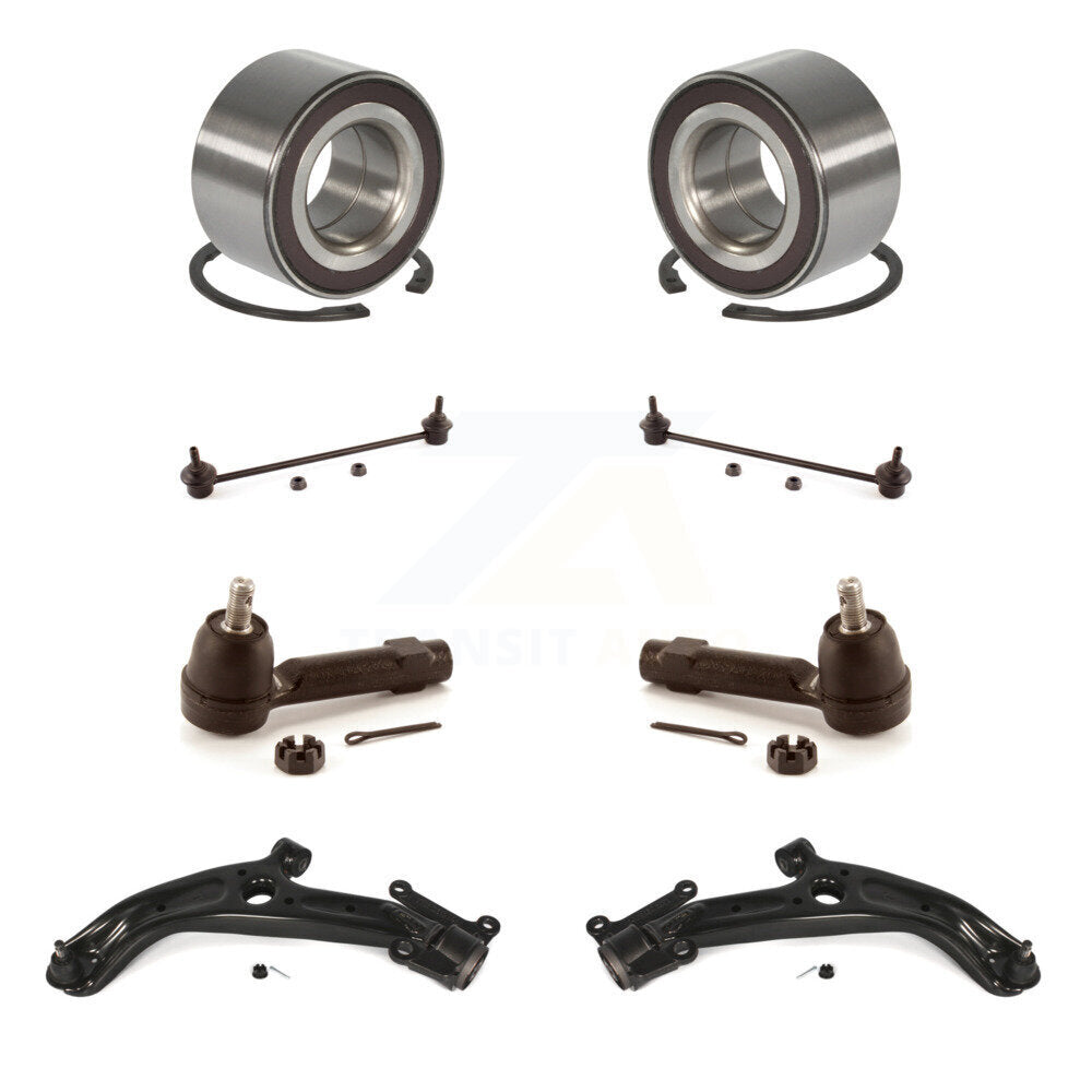 Bearing Lower Control Arm Outer Tie Rod Link Front Kit (8Pc) For 07-08 Honda Fit