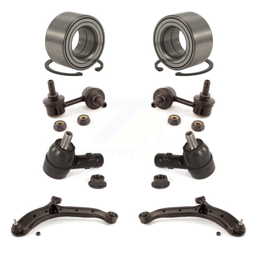 Bearing Lower Arm Outer Tie Rod & Link Front Kit (8Pc) For 00-05 Hyundai Accent
