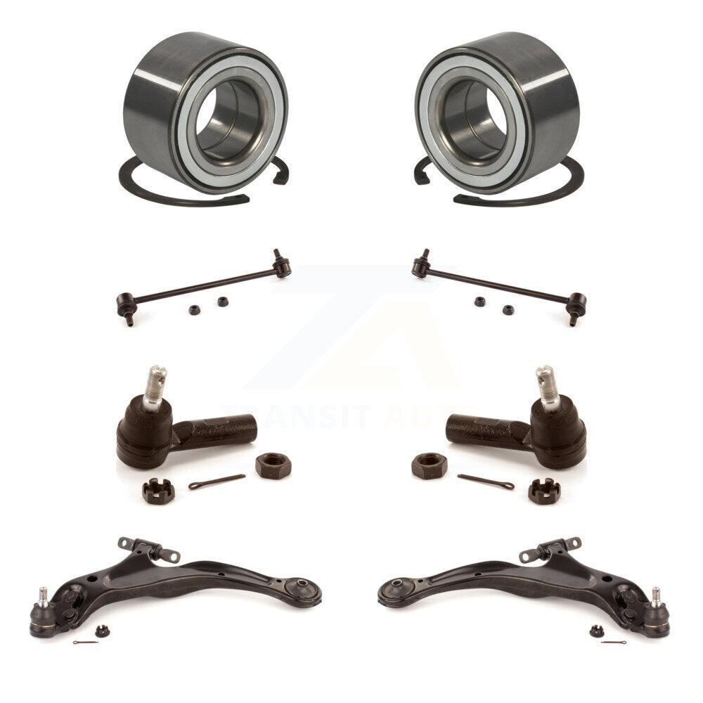 Bearing Lower Arm Outer Tie Rod & Link Front Kit (8Pc) For Toyota Solara Avalon