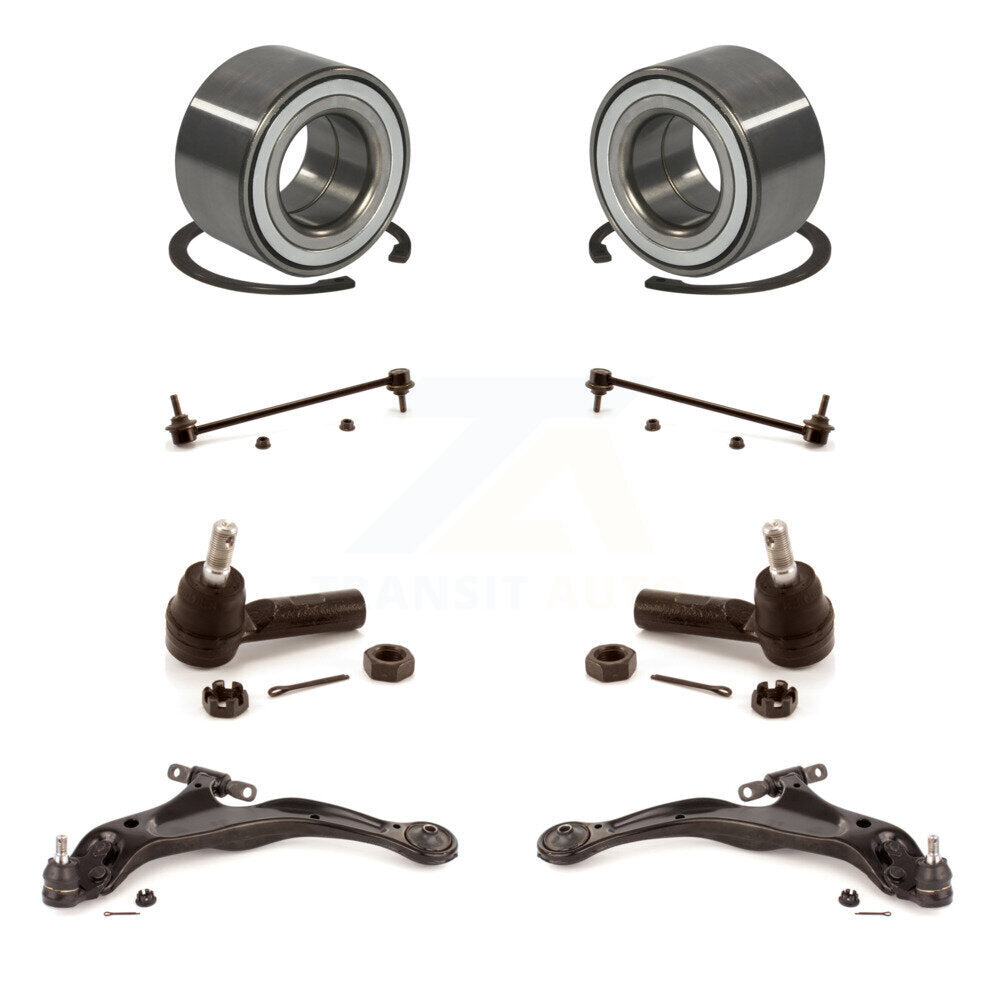 Bearing Lower Control Arm Outer Tie Rod & Link Front Kit (8Pc) For Toyota Sienna