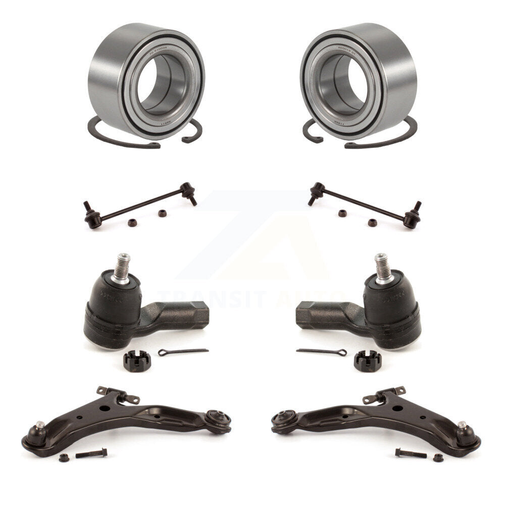 Bearing Lower Arm Outer Tie Rod Link Front Kit (8Pc) For 01-06 Hyundai Santa Fe