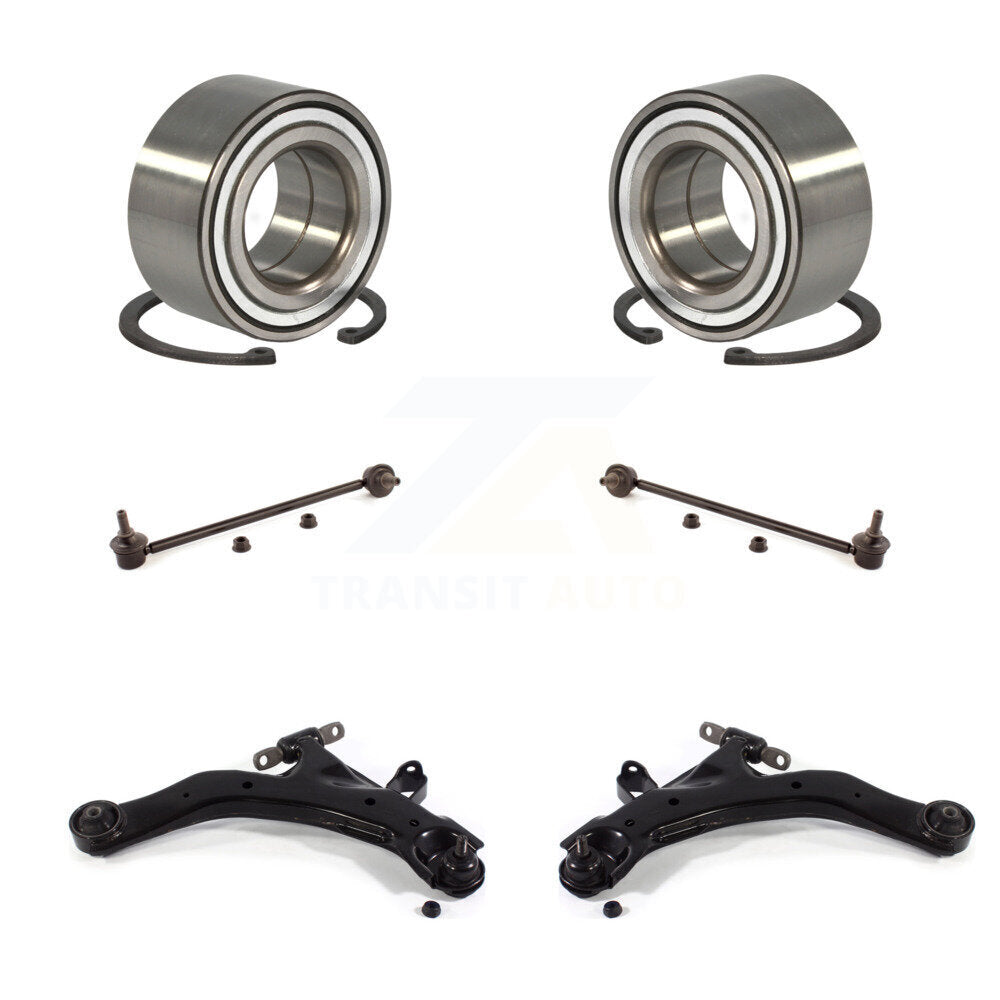 Bearing Lower Control Arm & Link Front Kit (6Pc) For 03-08 Hyundai Tiburon 2.0L