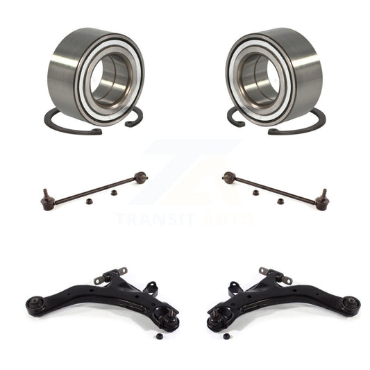 Bearing Lower Control Arm & Link Front Kit (6Pc) For 03-08 Hyundai Tiburon 2.0L