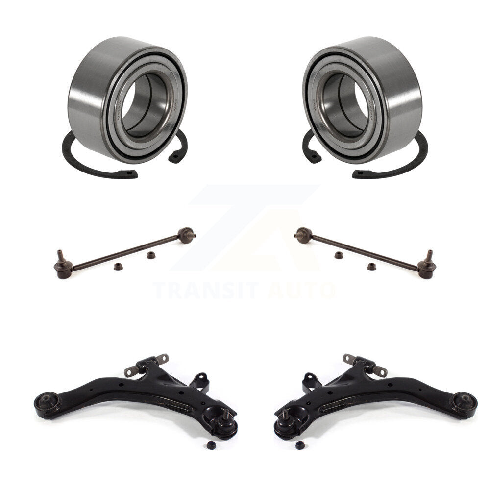 Bearing Lower Control Arm & Link Front Kit (6Pc) For 03-08 Hyundai Tiburon 2.7L