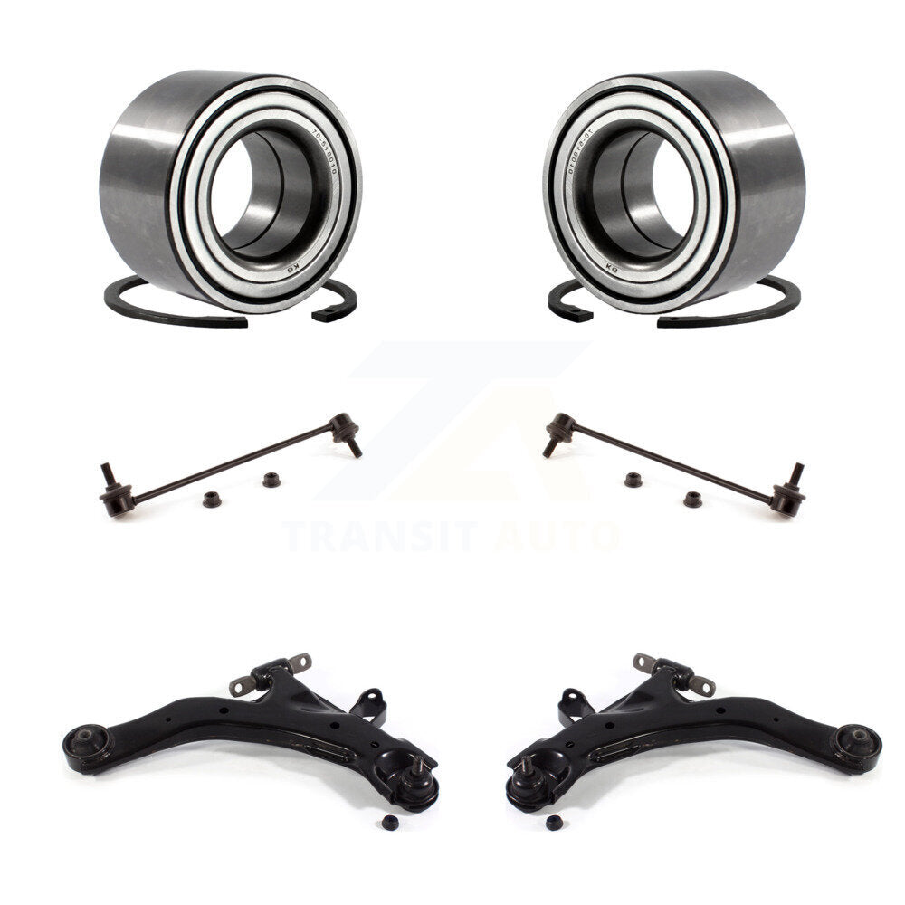 Bearing Lower Control Arm with BJ Link Front Kit (6Pc) For 2004 Kia Spectra 1.8L
