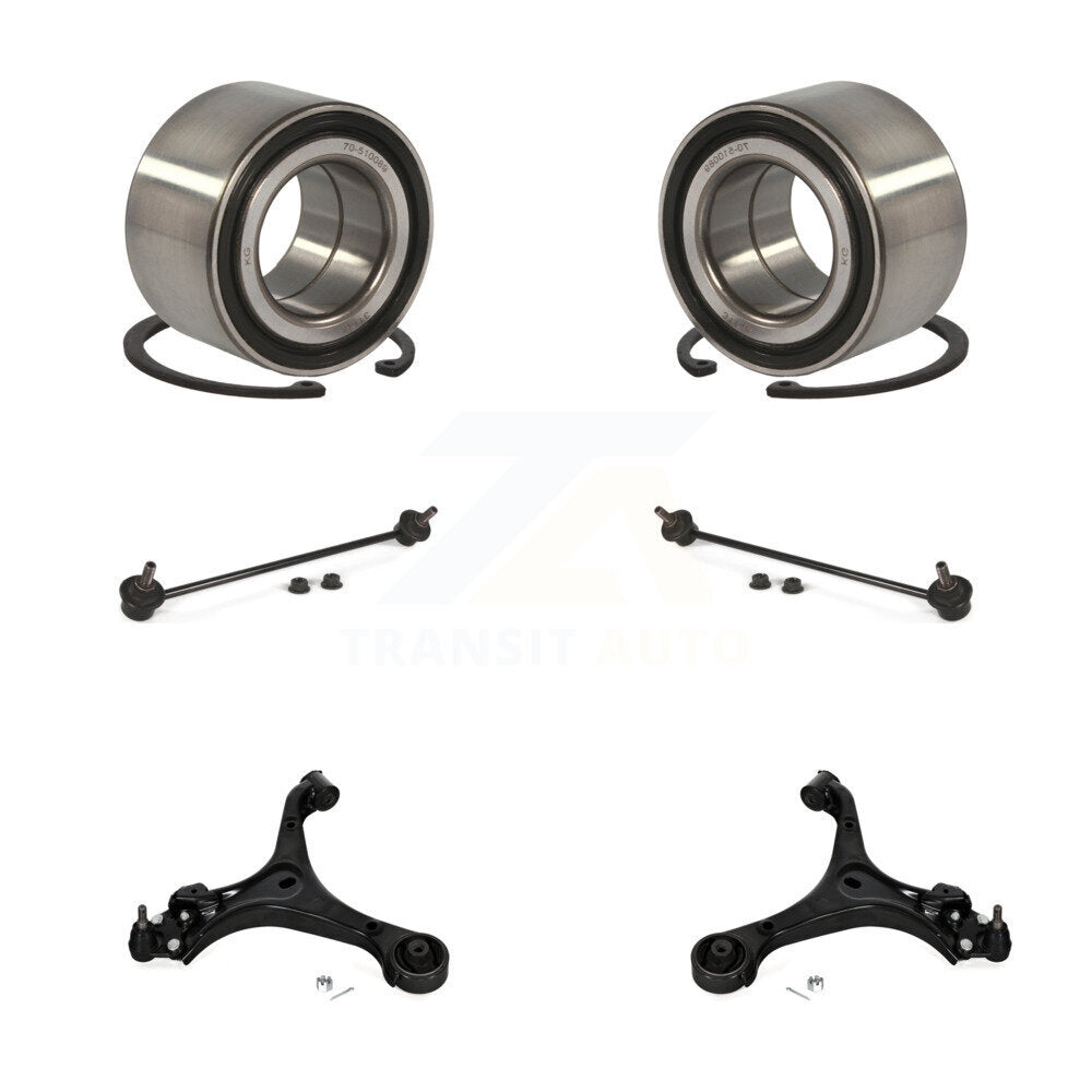 Bearing Lower Control Arm with BJ Link Front Kit (6Pc) For Honda Civic Acura ILX