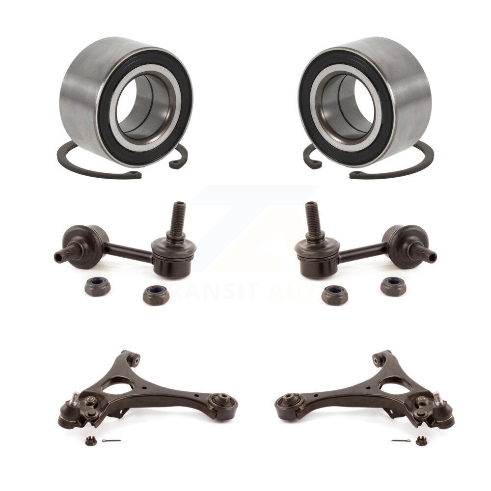 Bearing Lower Control Arm with BJ & Link Front Kit (6Pc) For 2006-2011 Acura CSX