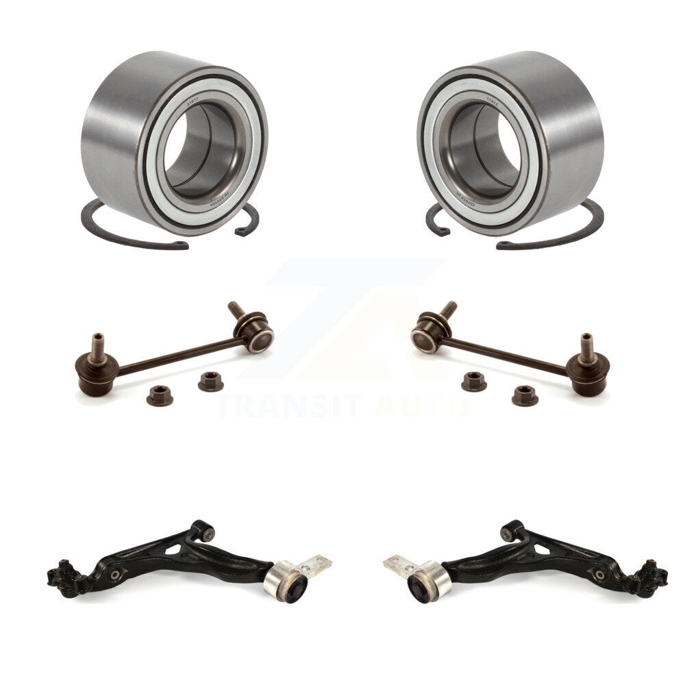 Wheel Bearing Lower Control Arm Link Front Kit (6Pc) For 2009-2013 Mazda 6 3.7L