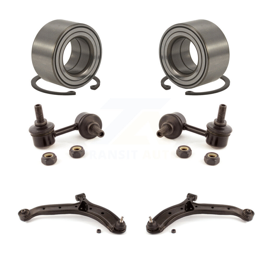 Bearing Lower Control Arm w/ Ball Joint Link Front Kit (6Pc) For Hyundai Accent