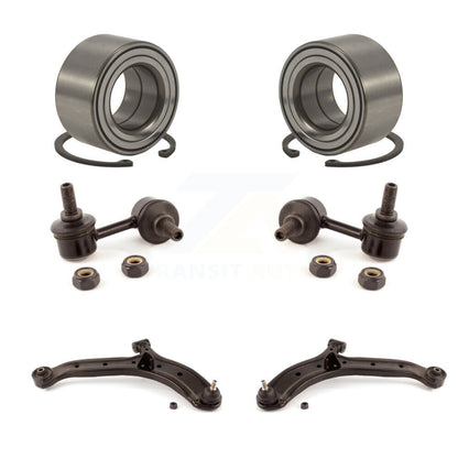 Bearing Lower Control Arm w/ Ball Joint Link Front Kit (6Pc) For Hyundai Accent