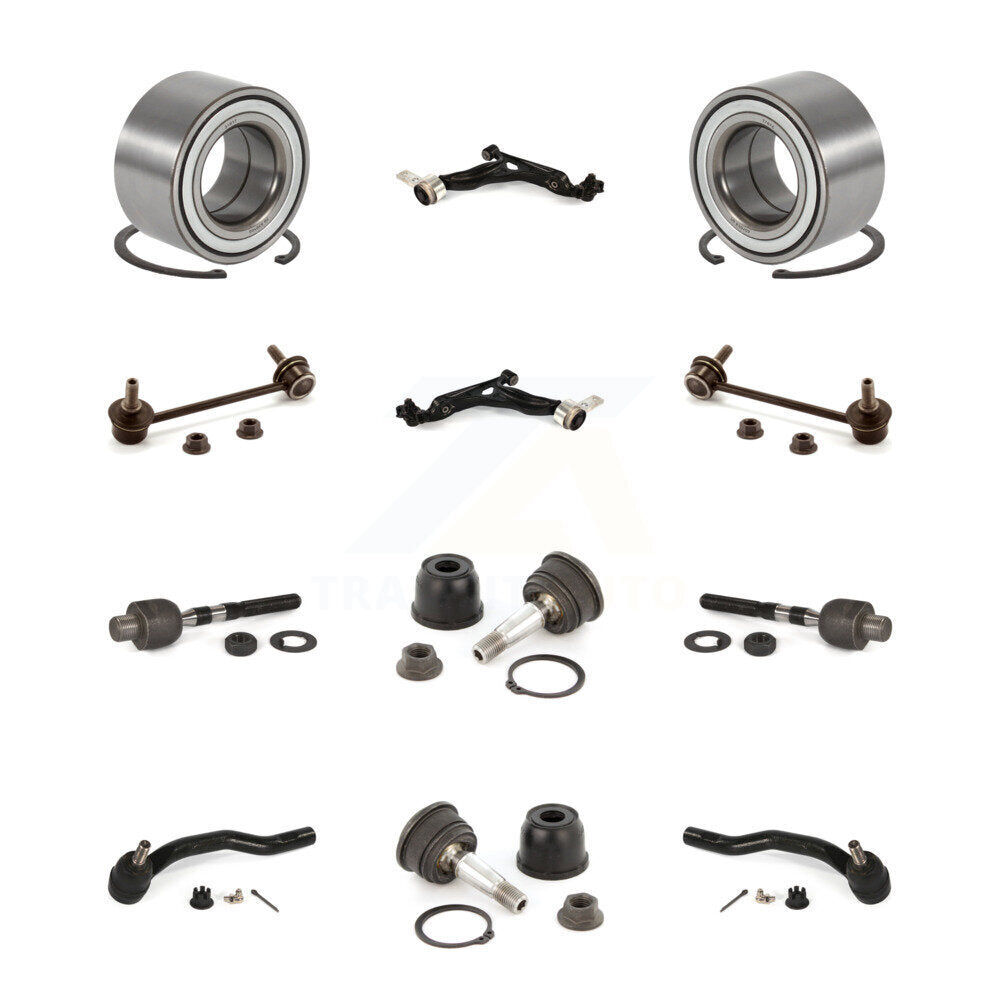 Wheel Lower Control Arm Upper Ball Joint Outer Inner Tie Rod Link Front Kit For