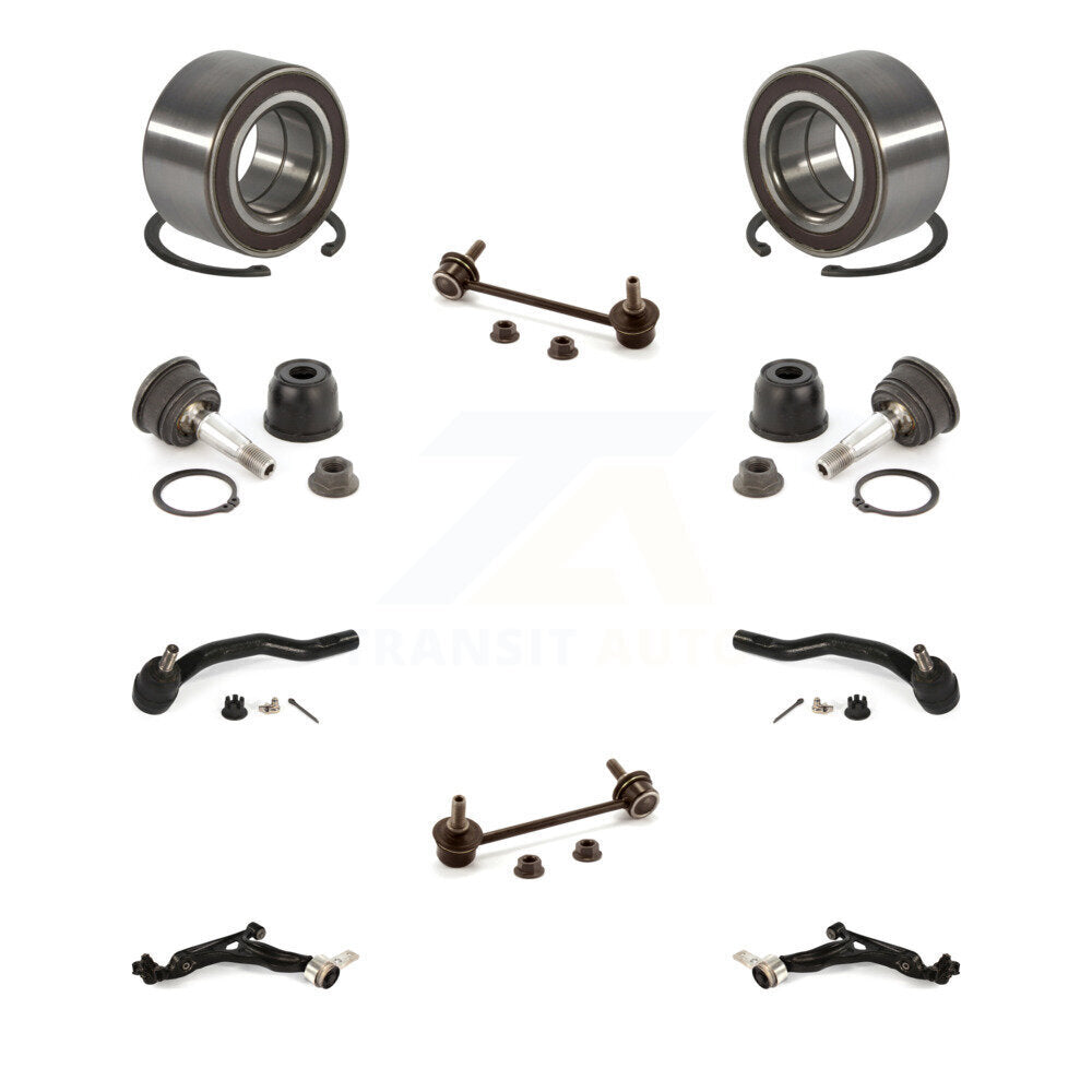 Bearing Lower Control Arm Upper Ball joint Outer Tie Rod End Link Front Kit For