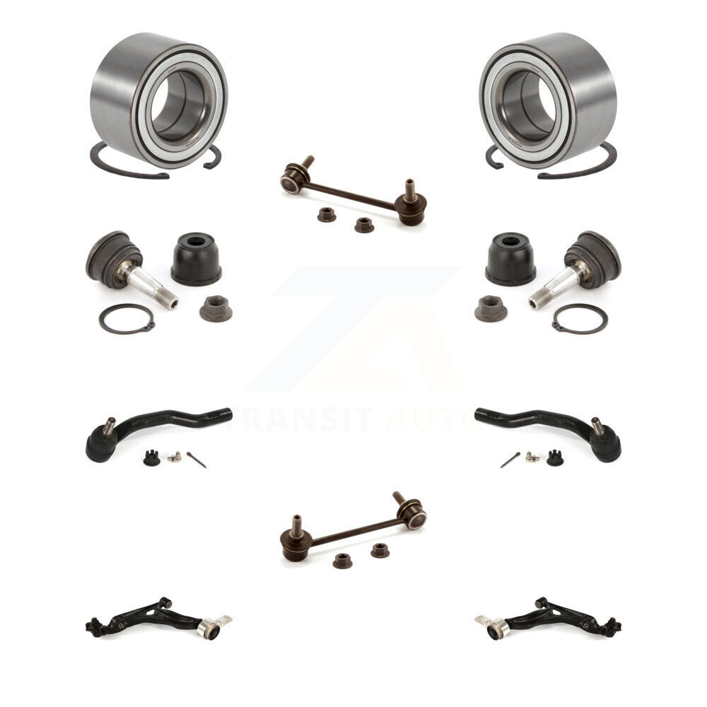 Bearing Lower Control Arm Upper Ball joint Outer Tie Rod End Link Front Kit For