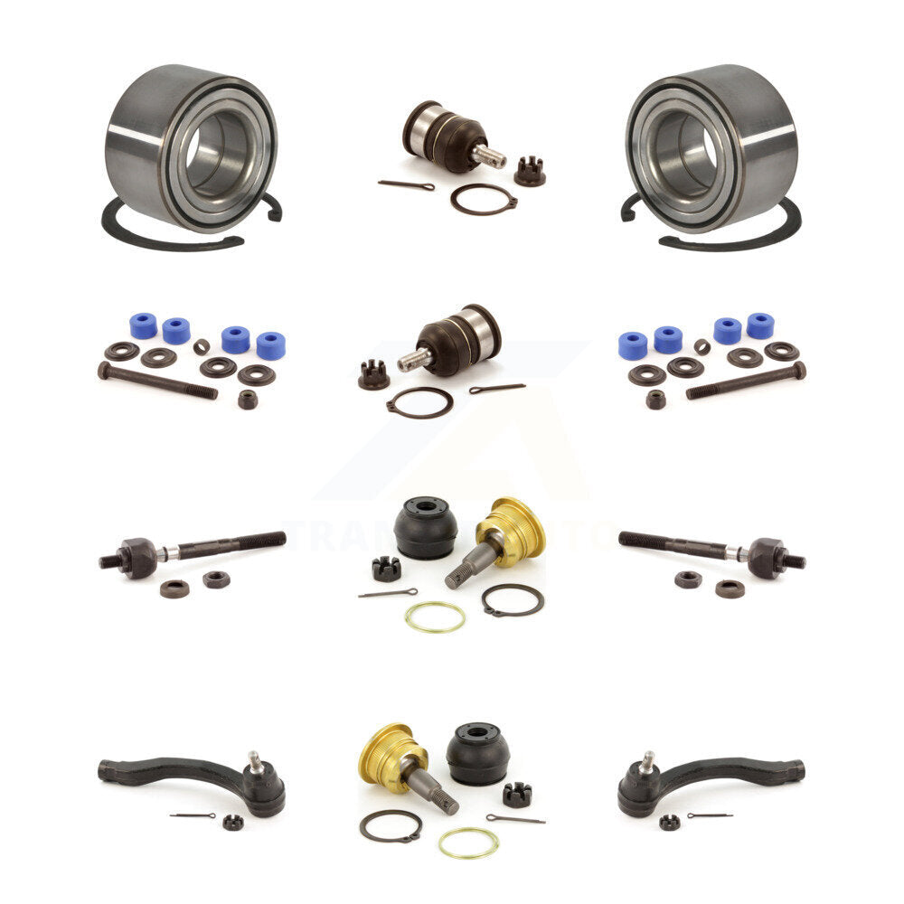 Bearing Upper Lower Ball Joint Outer Inner Tie Rod & Sway Bar Link Front Kit For