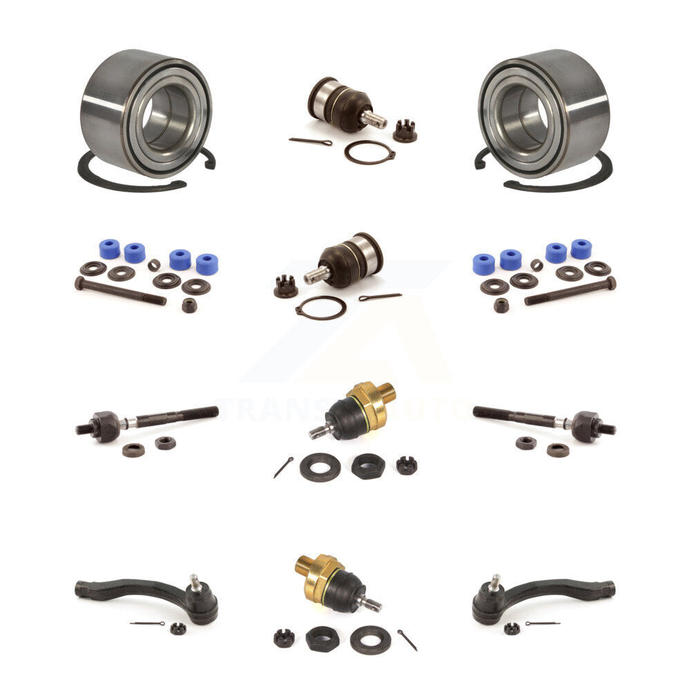 Bearing Upper Lower Ball Joint Outer Inner Tie Rod & Sway Bar Link Front Kit For