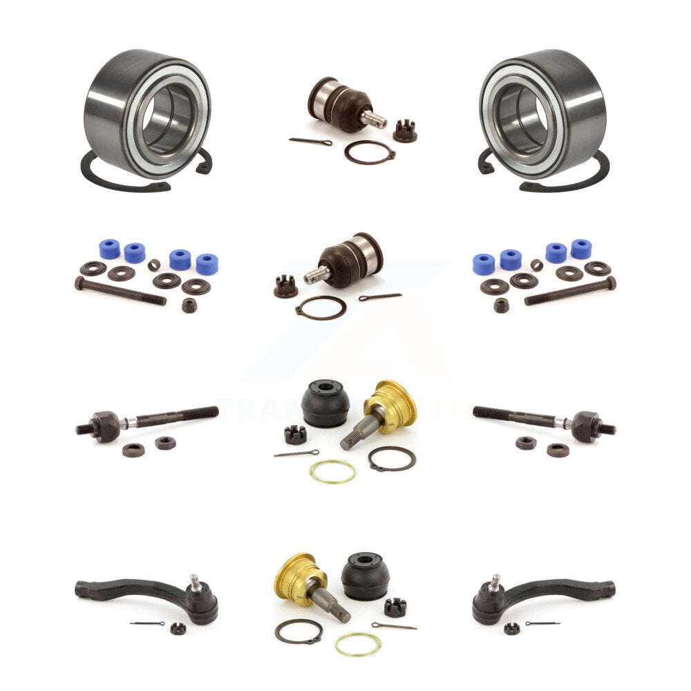 Bearing Upper Lower Ball Joint Outer Inner Tie Rod & Sway Bar Link Front Kit For