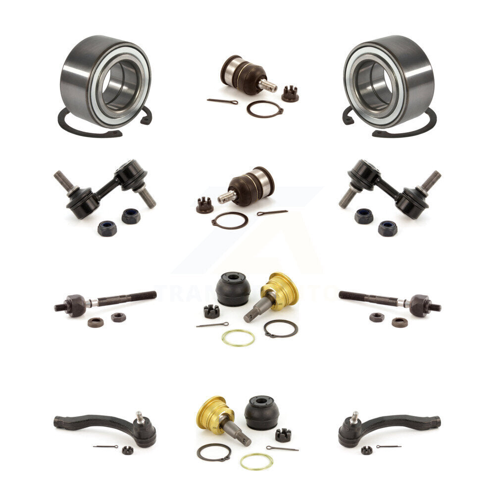 Bearing Upper Lower Ball Joint Outer Inner Tie Rod & Sway Bar Link Front Kit For