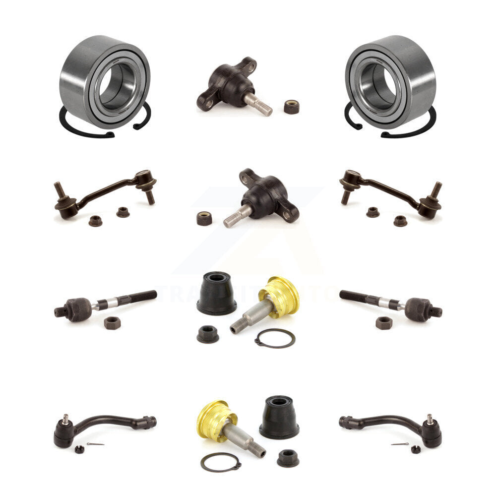 Bearing Upper Lower Ball Joint Outer Inner Tie Rod & Sway Bar Link Front Kit For