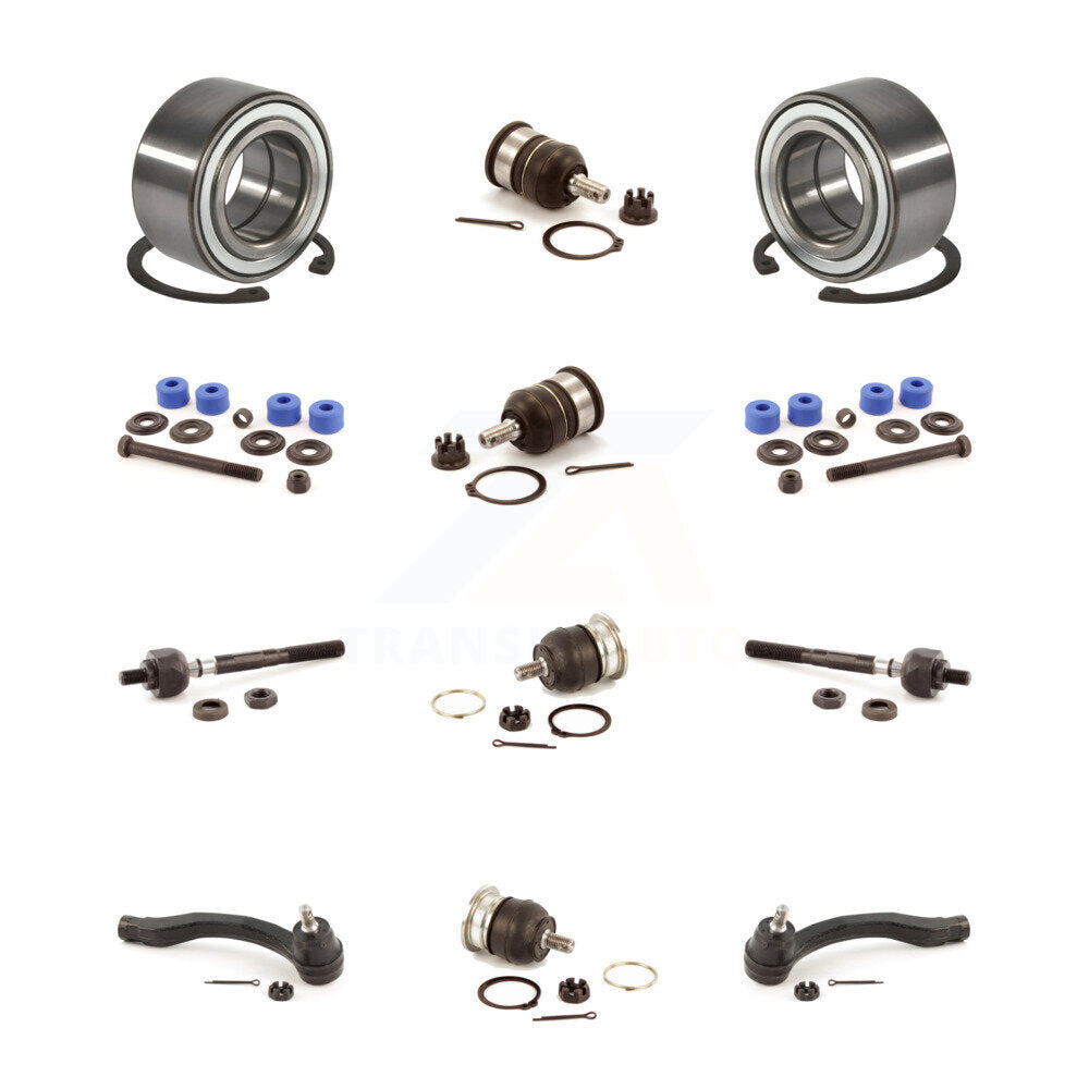 Bearing Upper Lower Ball Joint Outer Inner Tie Rod & Sway Bar Link Front Kit For