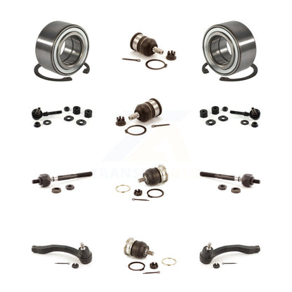 Bearing Upper Lower Ball Joint Outer Inner Tie Rod Link Front Kit (12Pc) For del