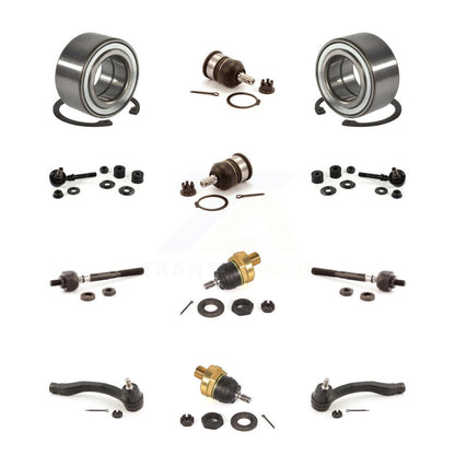 Bearing Upper Lower Ball Joint Outer Inner Tie Rod Link Front Kit (12Pc) For EL