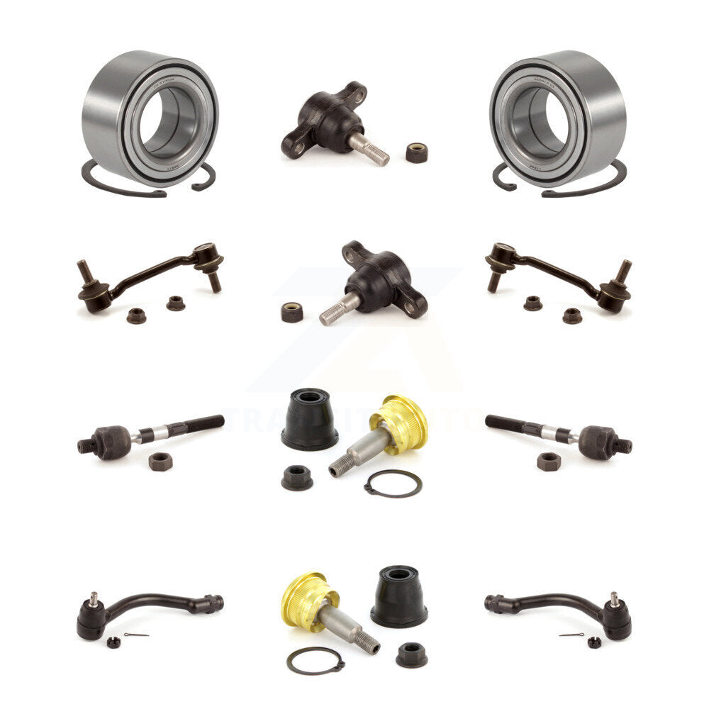 Bearing Upper Lower Ball Joint Outer Inner Tie Rod & Sway Bar Link Front Kit For