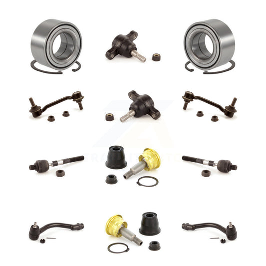 Bearing Upper Lower Ball Joint Outer Inner Tie Rod & Sway Bar Link Front Kit For
